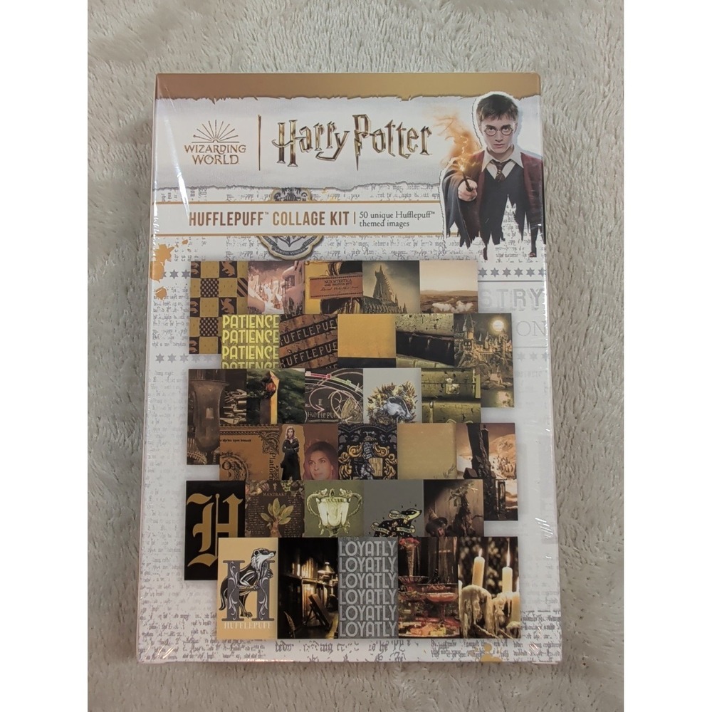 Harry Potter Hufflepuff Collage Kit Conquest Journals 50 Wall Art Prints 4x6 NEW